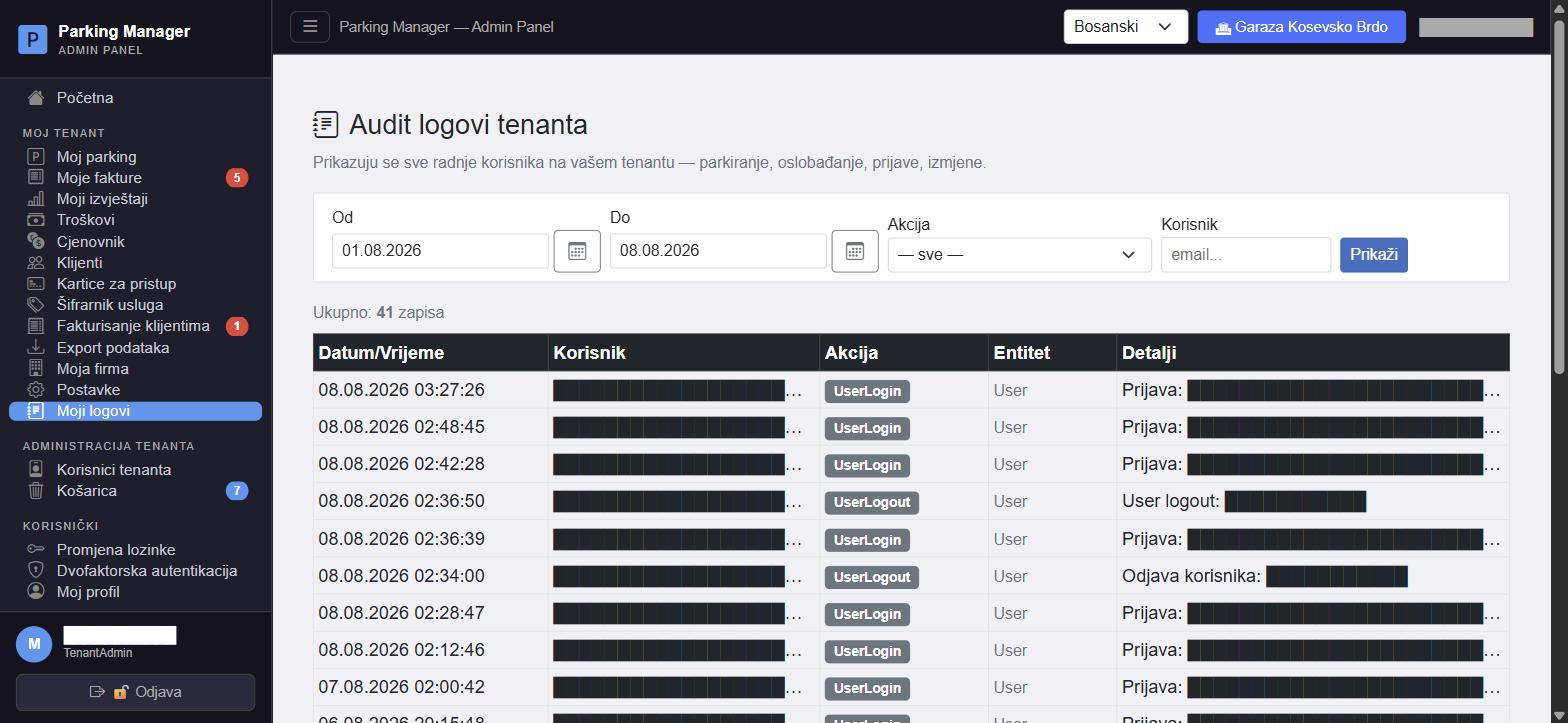 Audit logs