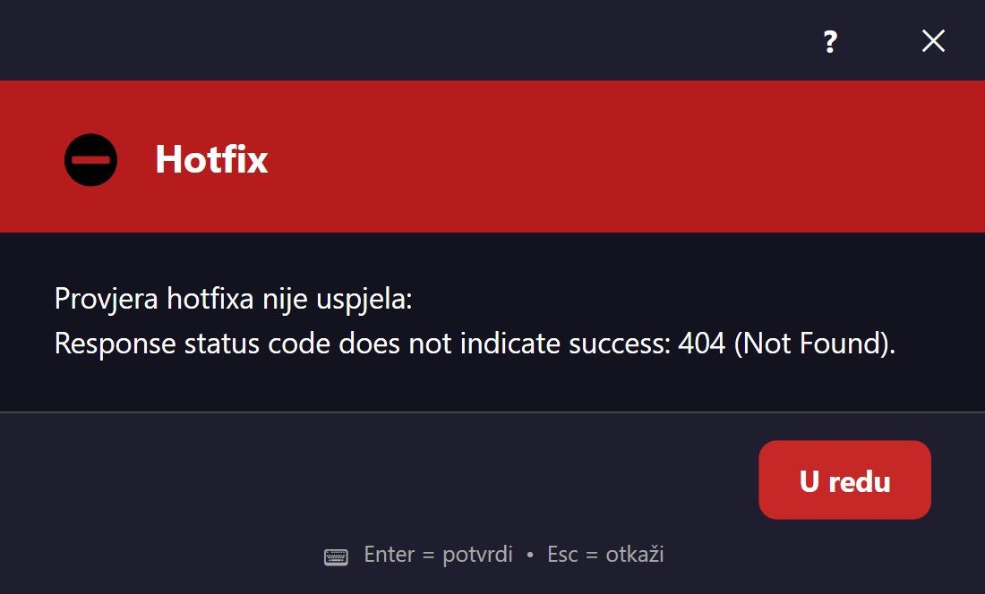 Message dialog