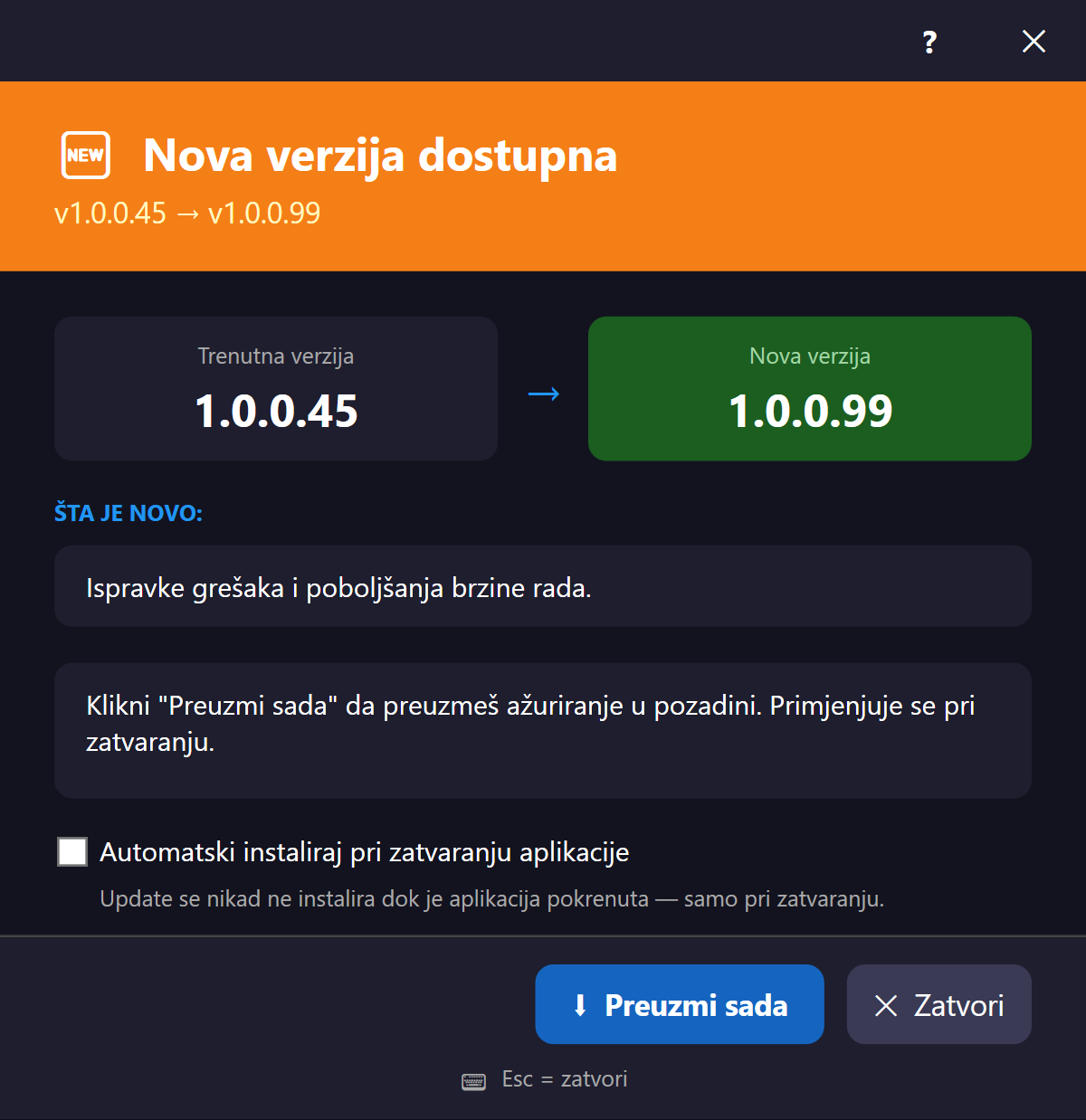 Update available
