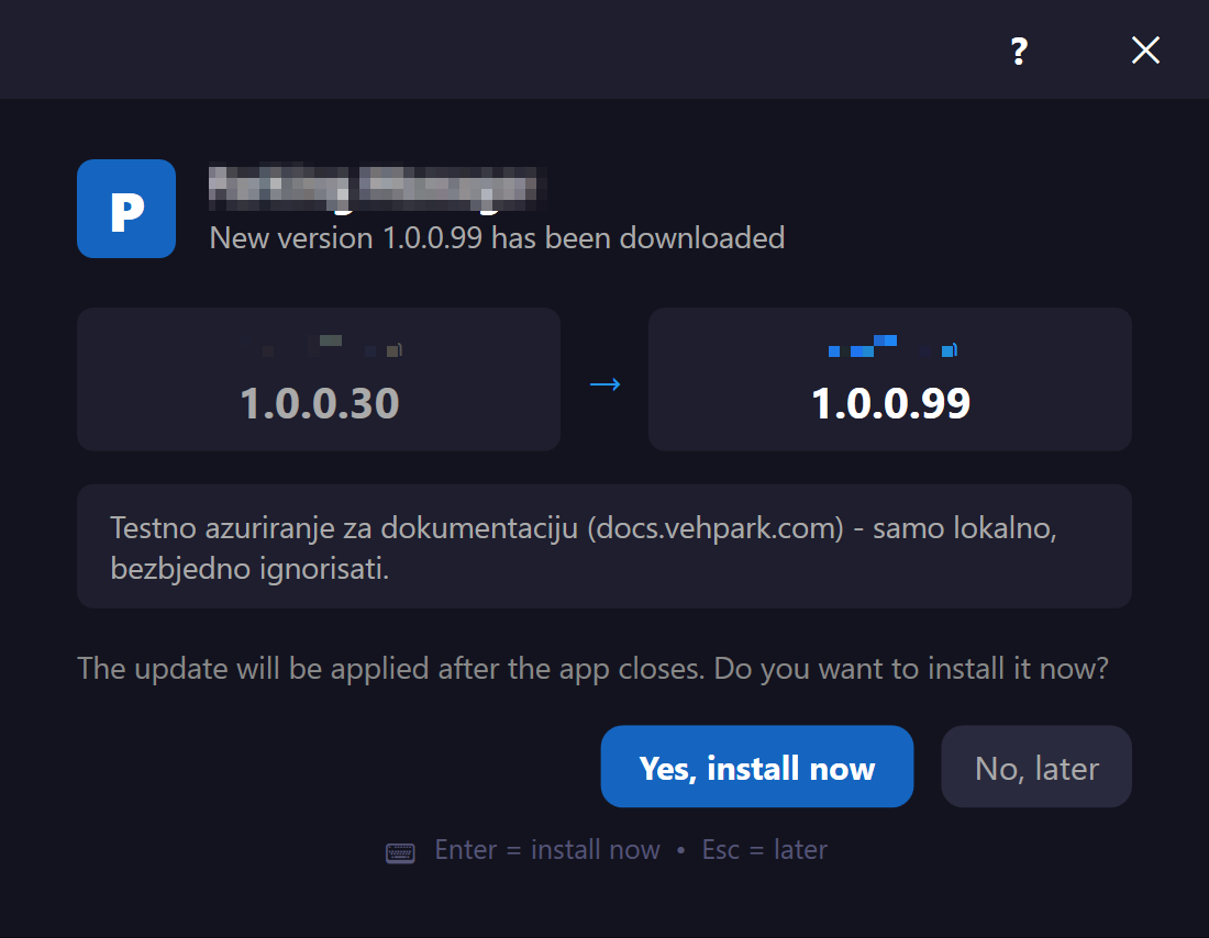 Update ready